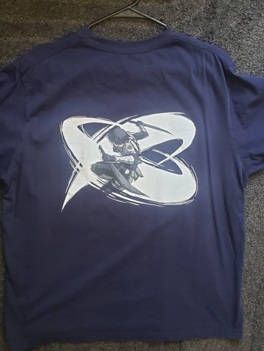 Uniqlo UT Kaiju No. 8 Kafka Hibino Graphic Print Navy Men's T-Shirt XXL